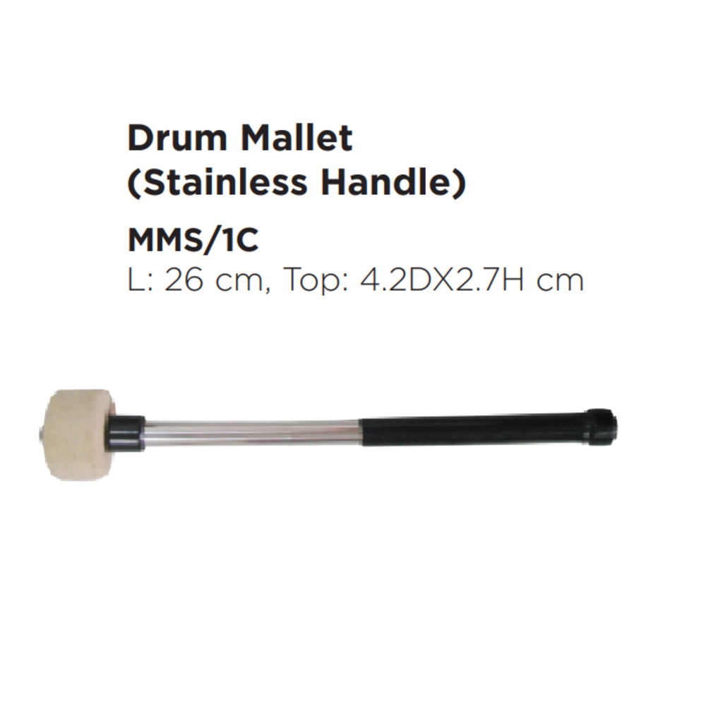 Maxtone MMS/1C Drum Mallet (Stainless Handle) Pair Maxtone MMS/1C Drum Mallet (Stainless Handle) Pair
