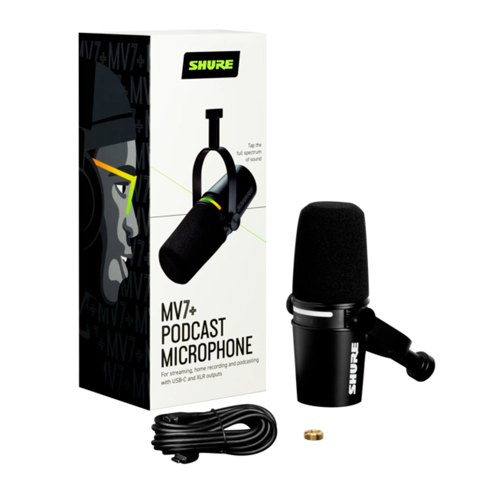 Shure MV7+ Podcast XLR/USB Microphone (Black) Shure MV7+ Podcast XLR/USB Microphone (Black)