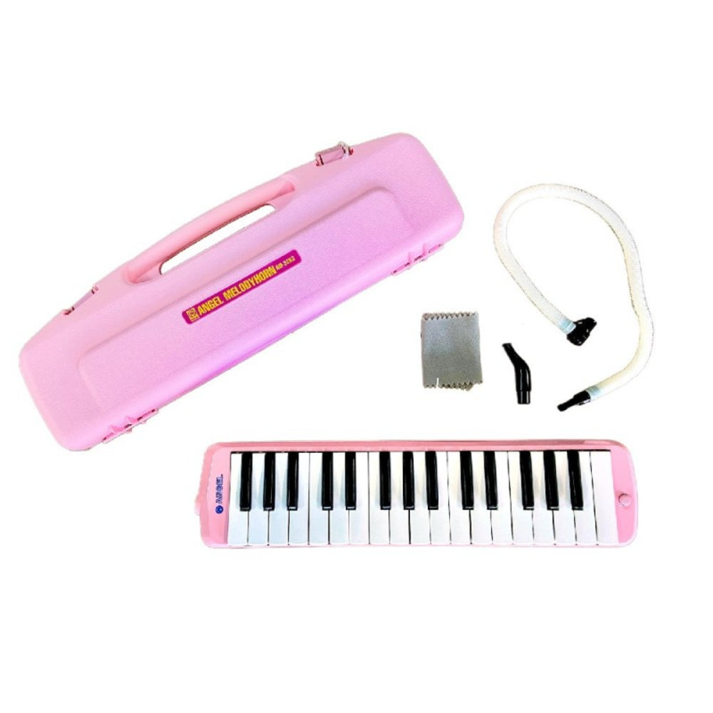 Angel AM-32K3PK 32 keys Pink Melodica With Hard Case Angel AM-32K3PK 32 keys Pink Melodica With Hard Case