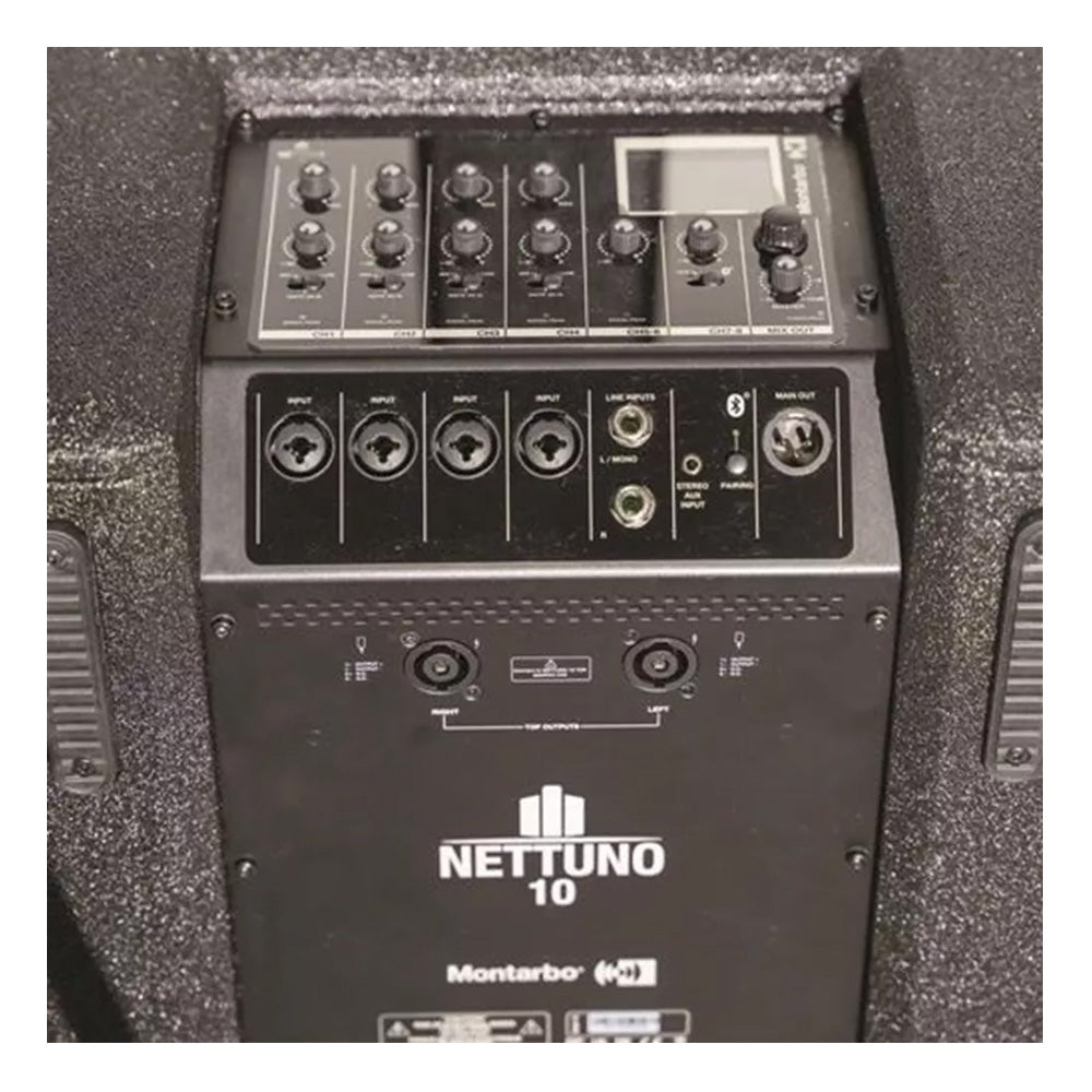 Montarbo Nettuno 10 - Complete PA System 2 passive tops and an active subwoofer 1000 W / Peak 2000 W