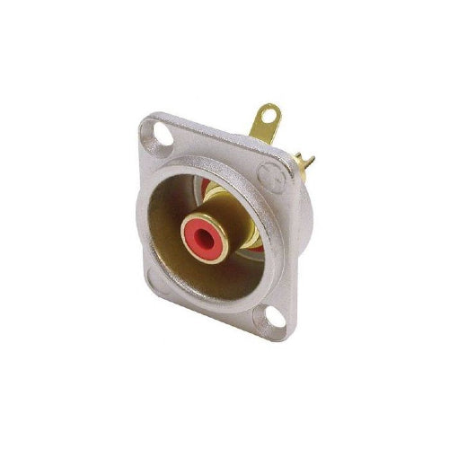 Neutrik NF2D-2 Phono Red (RCA) Female Chassis Mount Neutrik NF2D-2 Phono Red (RCA) Female Chassis Mount