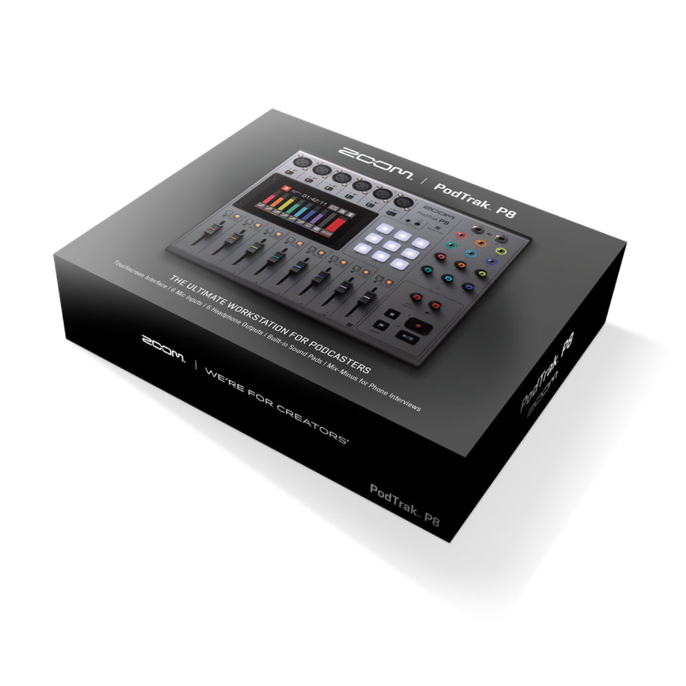 Zoom PodTrak P8 Portable Multitrack Podcast Recorder Zoom PodTrak P8 Portable Multitrack Podcast Recorder