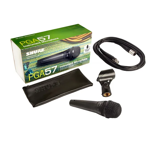 Shure PGA57 Cardioid Dynamic Instrument Microphone with XLR-to-XLR Cable Shure PGA57 Cardioid Dynamic Instrument Microphone with XLR-to-XLR Cable