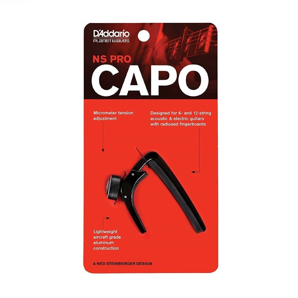 Planet Waves PW-CP-02 NS Acoustic Capo Pro - Black