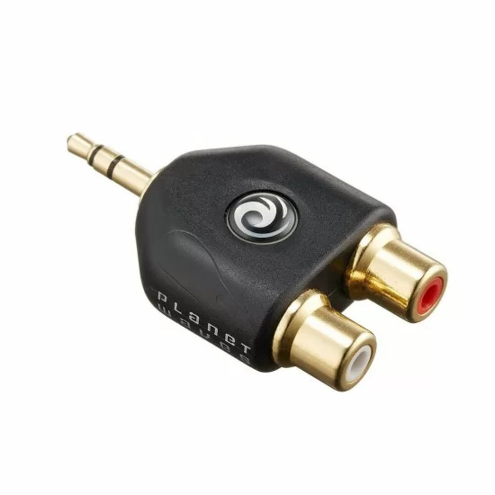 Planet Waves PW-P047C 3.5mm TRS Male Stereo to Dual RCA Female Adapter Planet Waves PW-P047C 3.5mm TRS Male Stereo to Dual RCA Female Adapter