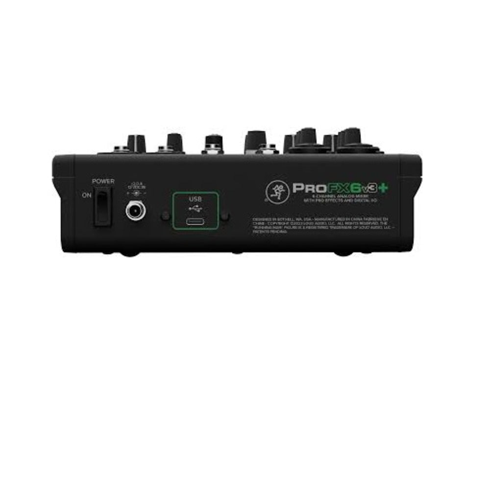 Mackie ProFX6v3+ 6-channel Mixer 2-in/4-out USB-C Audio Interface, Effects, and Bluetooth Mackie ProFX6v3+ 6-channel Mixer 2-in/4-out USB-C Audio Interface, Effects, and Bluetooth
