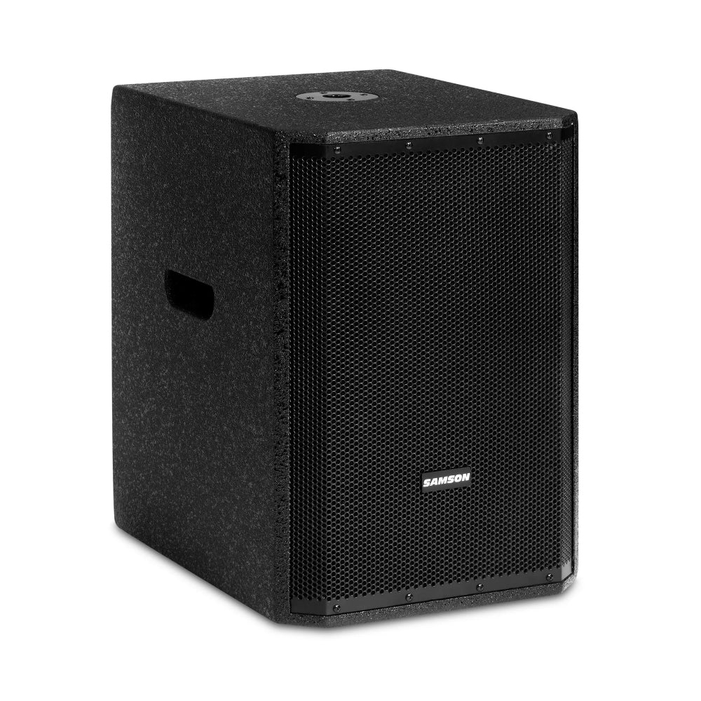 Samson RS1200A 1000W Active Subwoofer with 12" Woofer, 3" Voice Coil, 117dB Max SPL, High-pass Outputs, and Variable Low-pass Filter Control