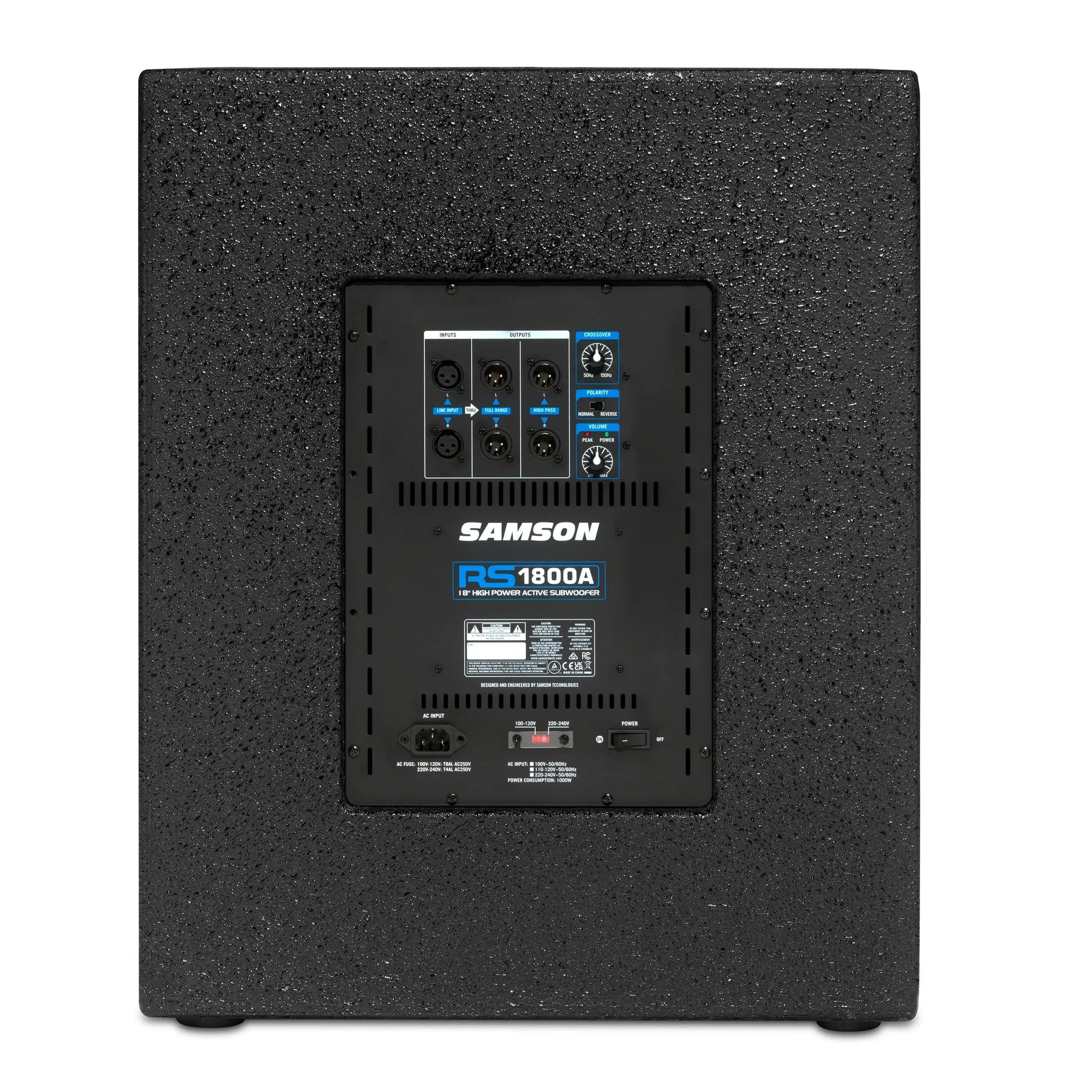 Samson RS1800A 1,000W Powered Subwoofer with 18 Samson RS1800A 1,000W Powered Subwoofer with 18
