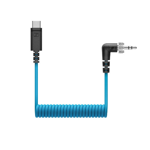Sennheiser CL 35 USB-C Locking 3.5mm TRS to USB Type-C Coiled Cable Sennheiser CL 35 USB-C Locking 3.5mm TRS to USB Type-C Coiled Cable