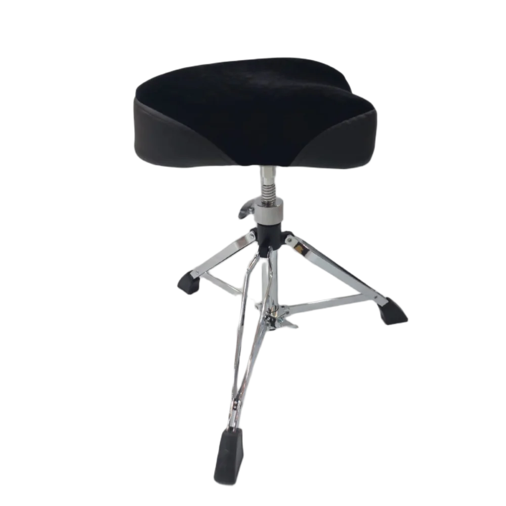 Maxtone TFC-203 Drum Throne with Double-Braced Legs Saddle Type