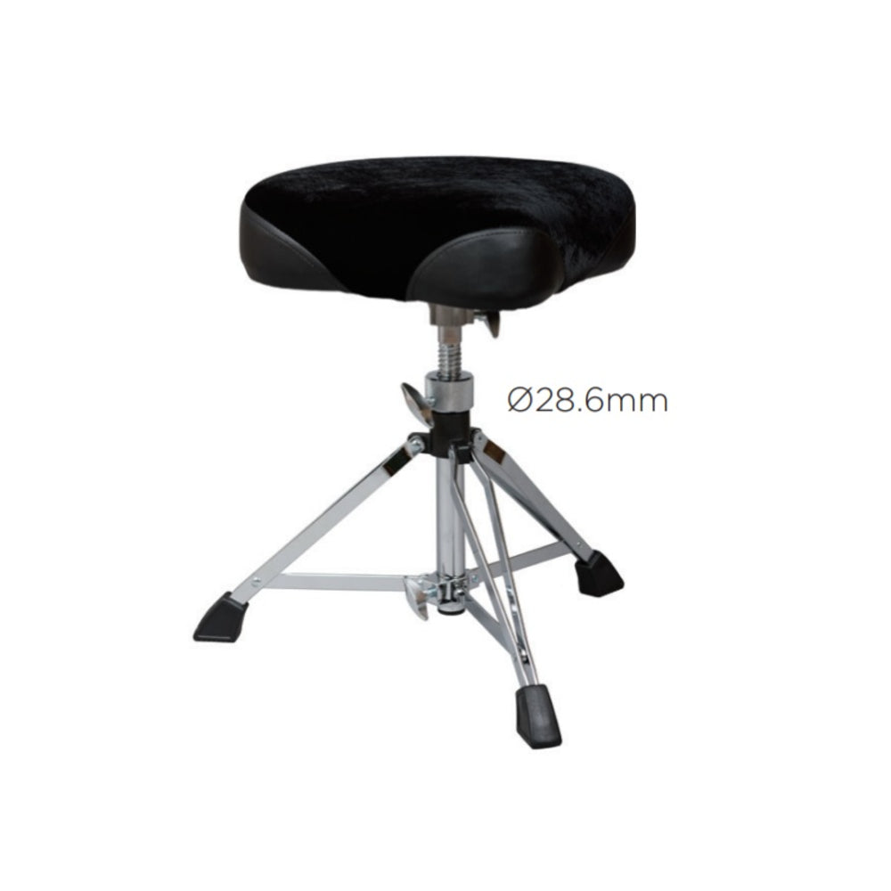 Maxtone TFC-203 Drum Throne with Double-Braced Legs Saddle Type
