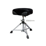 Maxtone TFC-203 Drum Throne with Double-Braced Legs Saddle Type