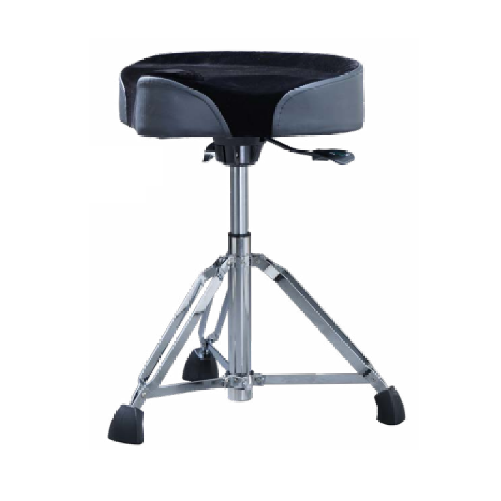 Maxtone TFC-6010 Pneumatic Drum Throne 3-Double Braced Legs Saddle Seat