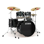 Tama Rhythm Mate RM52KH6C-BK Black 5-piece complete kit with 22" bass drum - with cymbals set and Hardware