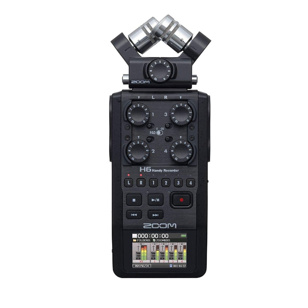 Zoom H6 All Black 6-Input / 6-Track Portable Handy Recorder | Professional Audio | Professional Audio, Professional Audio. Professional Audio: Portable Handy Recorders, Professional Audio. Professional Audio: Studio & Recording | Zoom