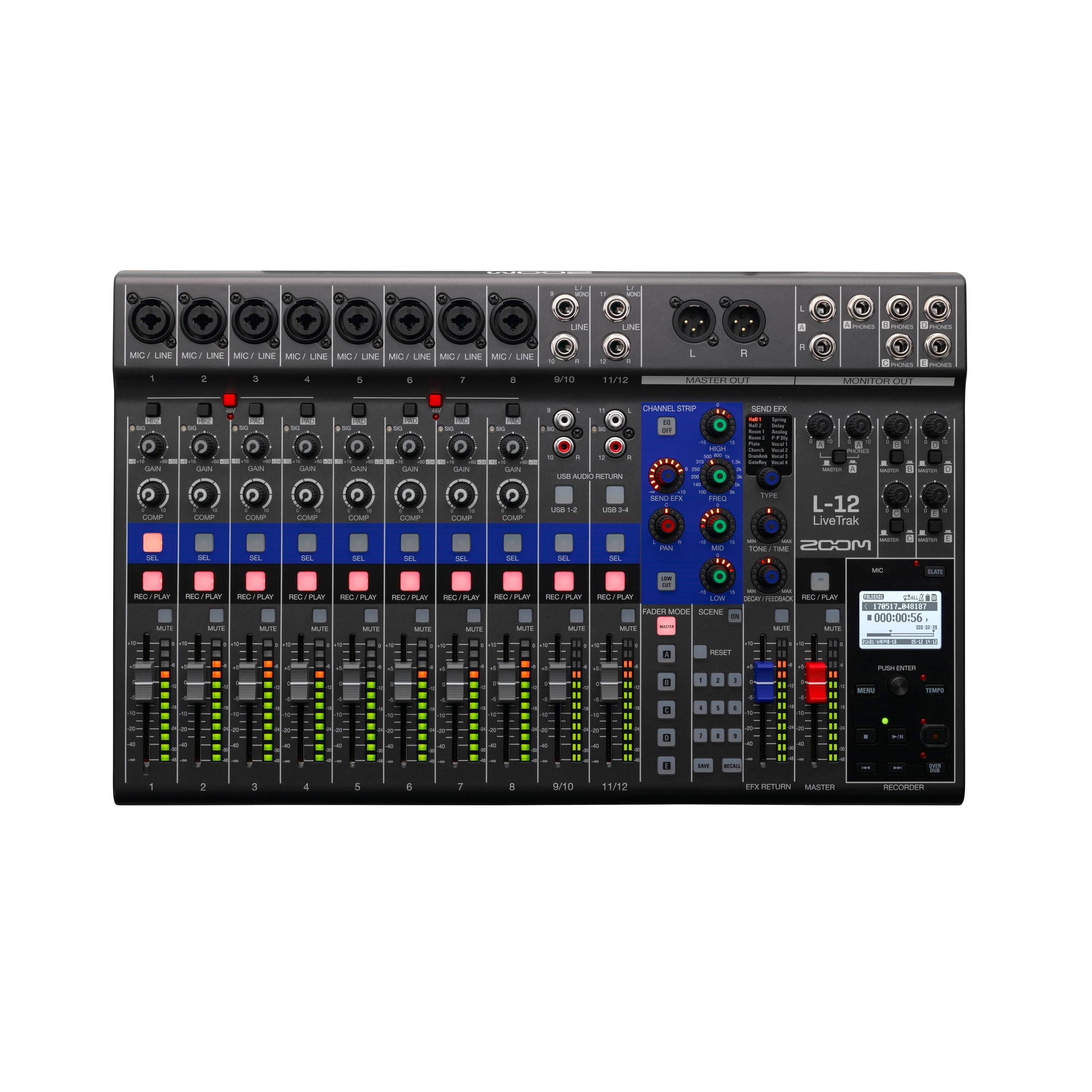 Zoom LiveTrak L-12 - 12-Channel Digital Mixer & Multi-track Recorder Zoom LiveTrak L-12 - 12-Channel Digital Mixer & Multi-track Recorder
