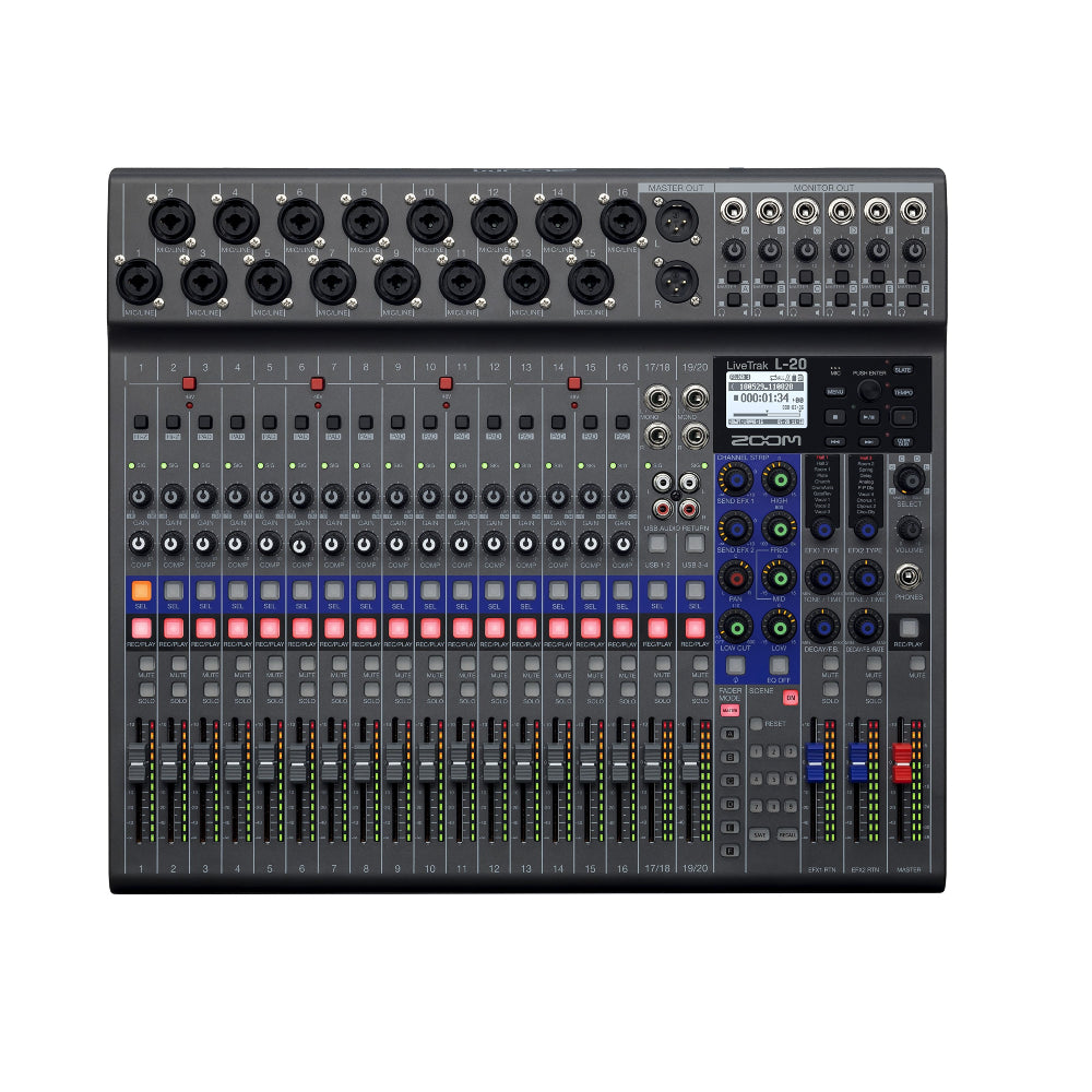 Zoom LiveTrak L-20 20-channel Digital Mixer / Recorder Zoom LiveTrak L-20 20-channel Digital Mixer / Recorder