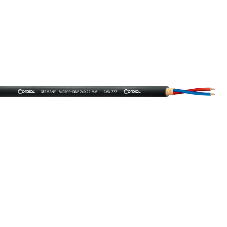 Cordial CMK 222 Balance microphone cable black- Price Per Meter