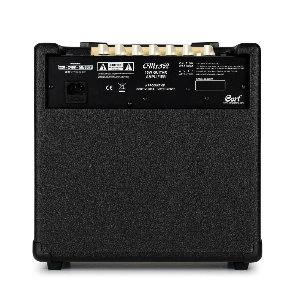 Cort CM15R-BK (Black) Electric Guitar Amplifier With Reverb 15W