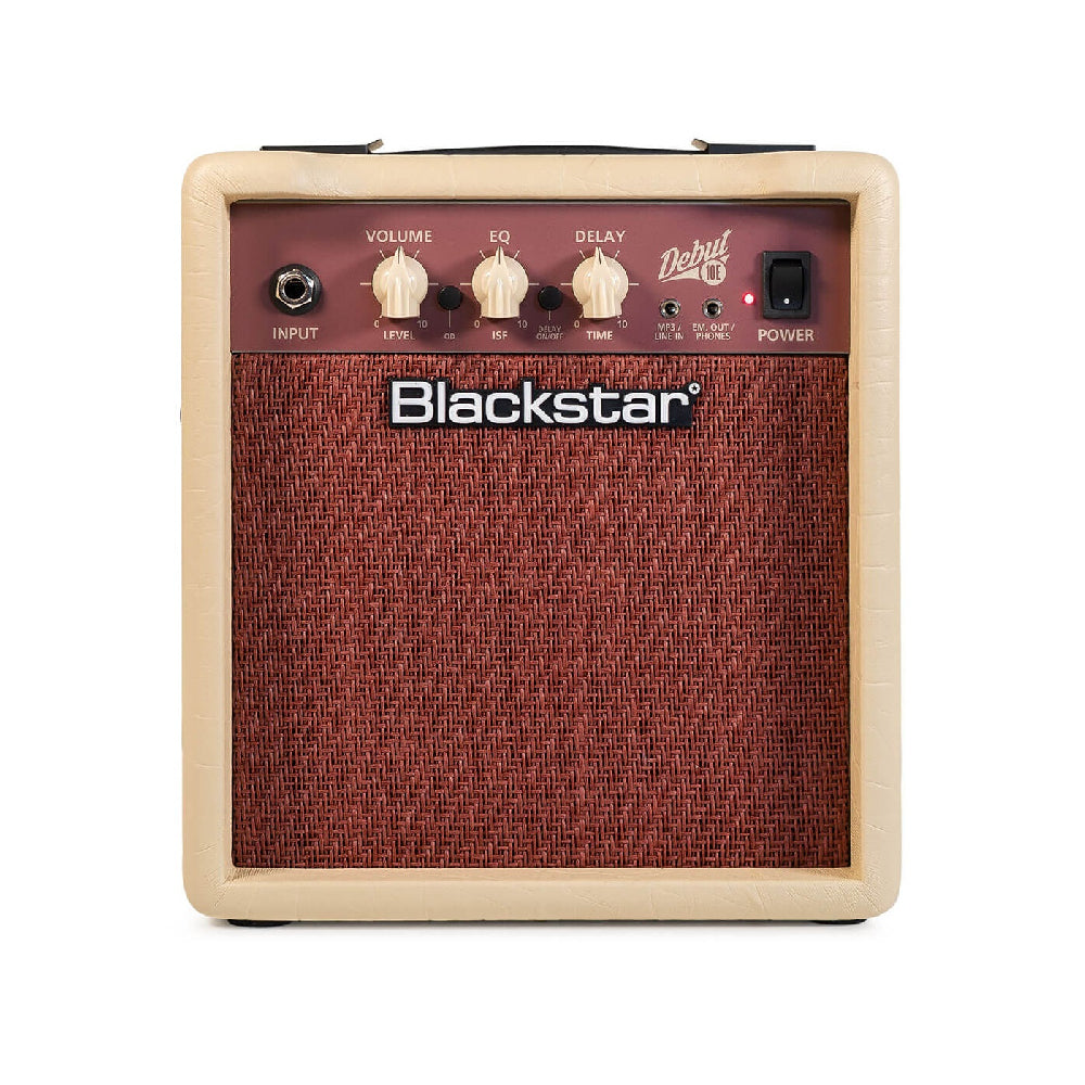 Pearl River GST10-IV Electric Guitar Package - Ivory Gloss - Included: Gig Bag - Strap - Cable - Set Of Strings / Blackstar Debut 10E 2 x 3-inch 10-watt, 2x3" Guitar Combo Amplifier - Beige Color