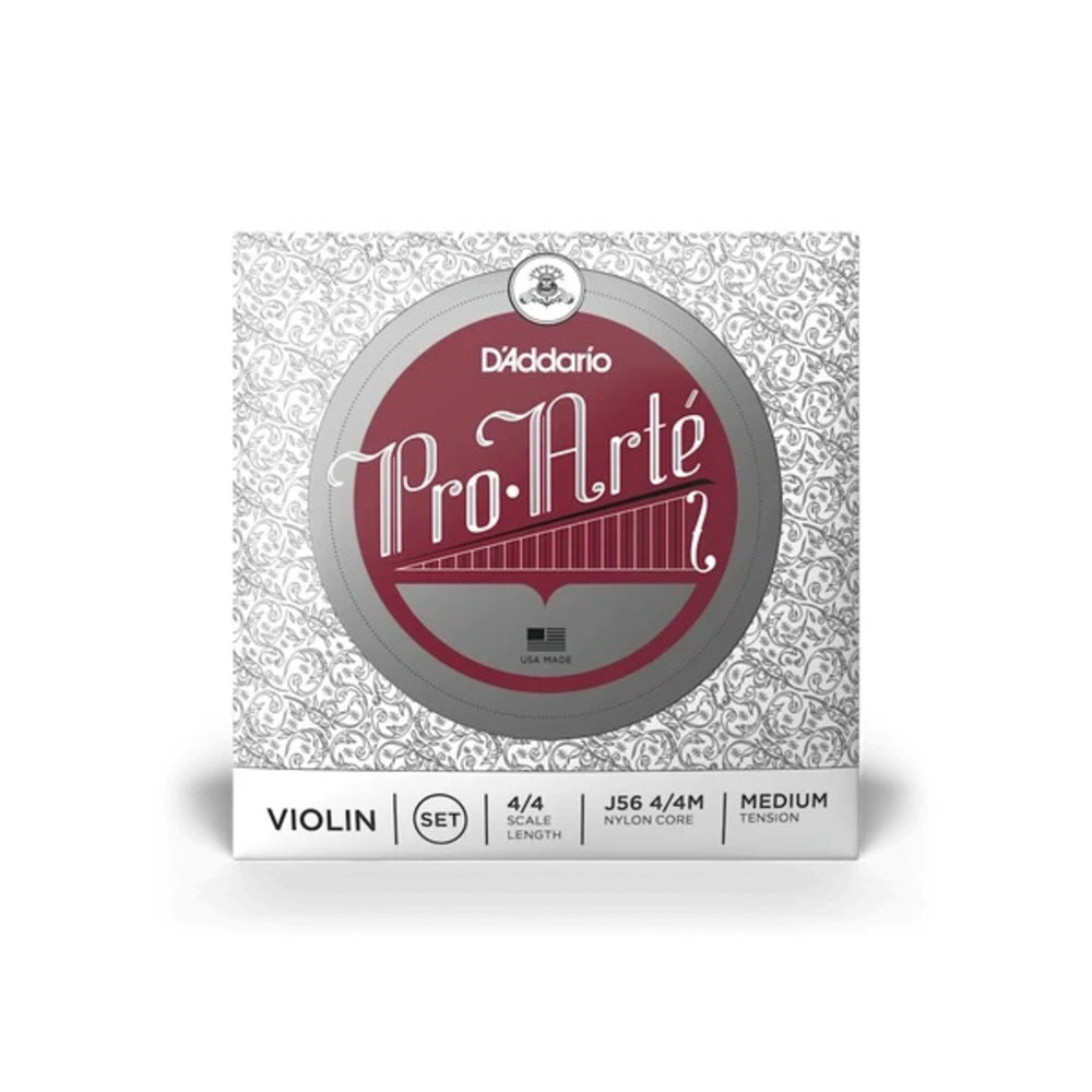 D'Addario J56 Pro-Arte Violin String Set - 4/4 Scale, Medium Tension