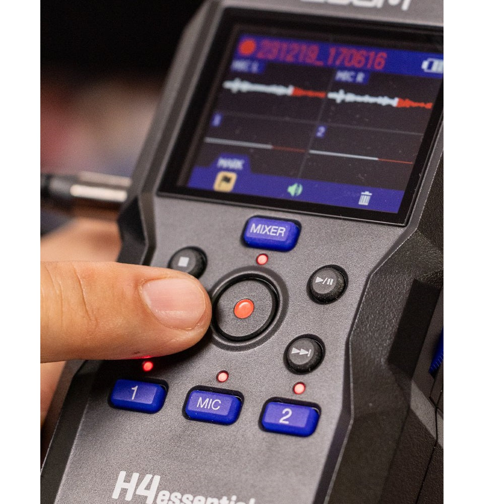 Zoom H4essential 4-Track 32-Bit Float Portable Audio Recorder Zoom H4essential 4-Track 32-Bit Float Portable Audio Recorder