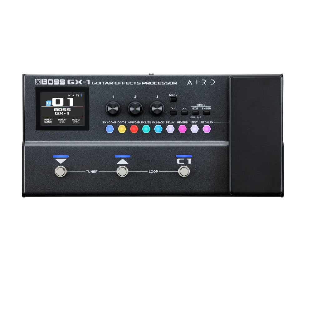 Boss GX-1 Guitar Effects Processor Pedal / 9V DC power supply (sold separately)