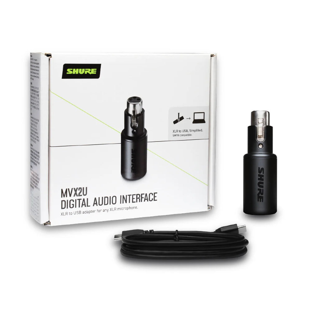 Shure MVX2U MOTIV XLR to USB-C Streaming Adapter | Professional Audio | Professional Audio, Professional Audio. Professional Audio: Audio Interface, Professional Audio. Professional Audio: Studio & Recording, Professional Audio. Professional Audio: USB Audio Interface | Shure