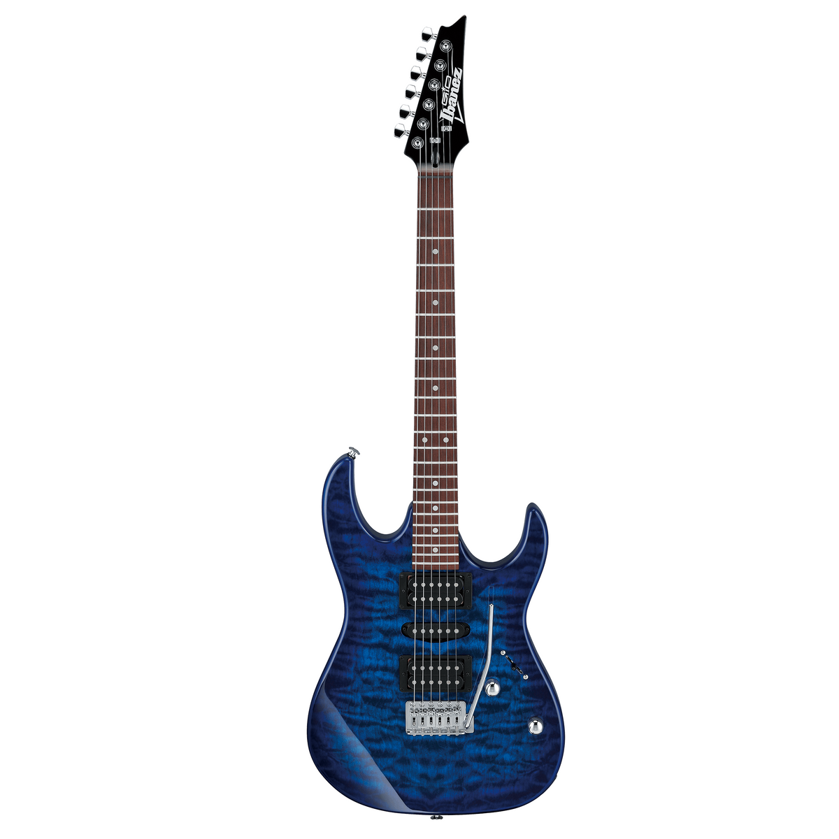 Ibanez Gio Series GRX70QA TBB Electric Guitar - Transparent Blue