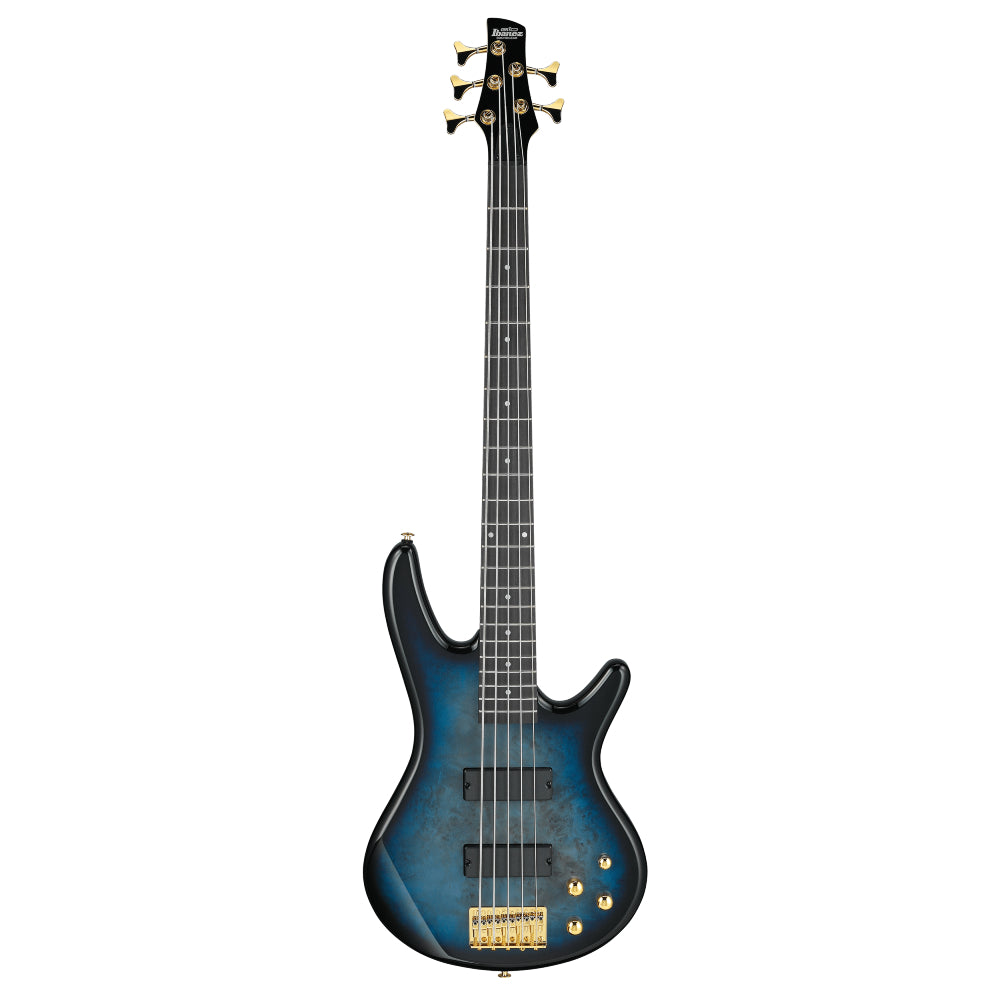 Ibanez Gio GSR205PC - TUM 5-string Bass Guitar - Transparent Marine Burst