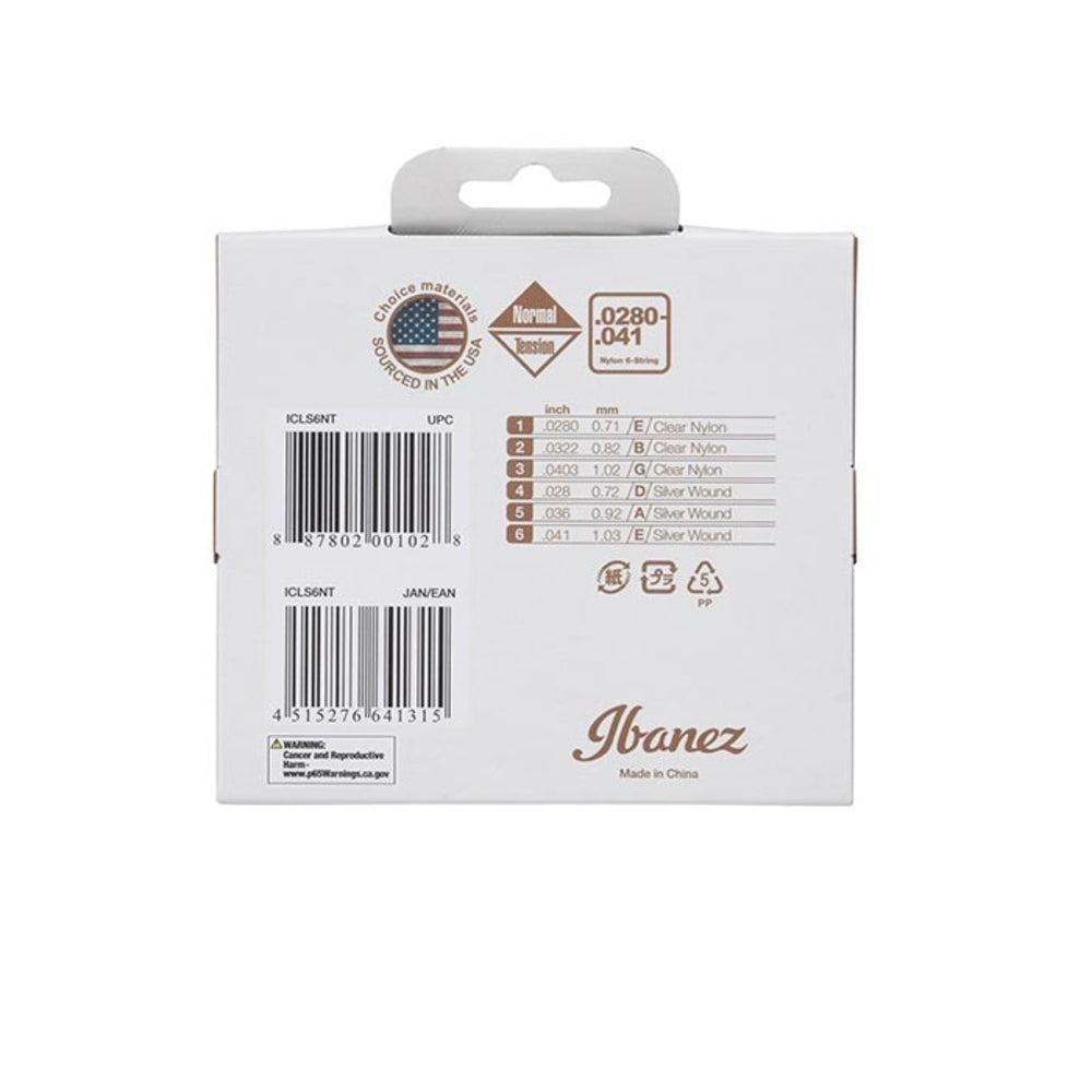 Ibanez ICLS6NT Classical Guitar Strings Normal Tension
