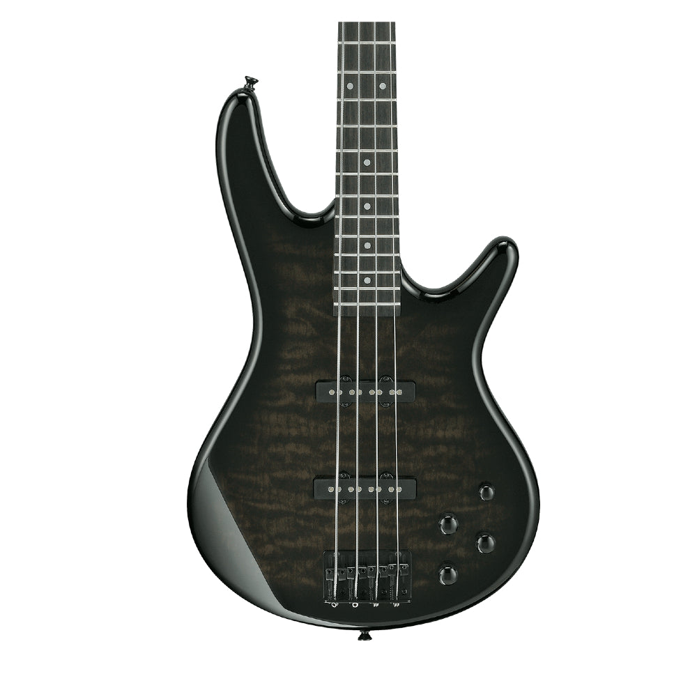 Ibanez Gio Series GSR280QA TKS 4-String Electric Bass Guitar - Transparent black sunburst