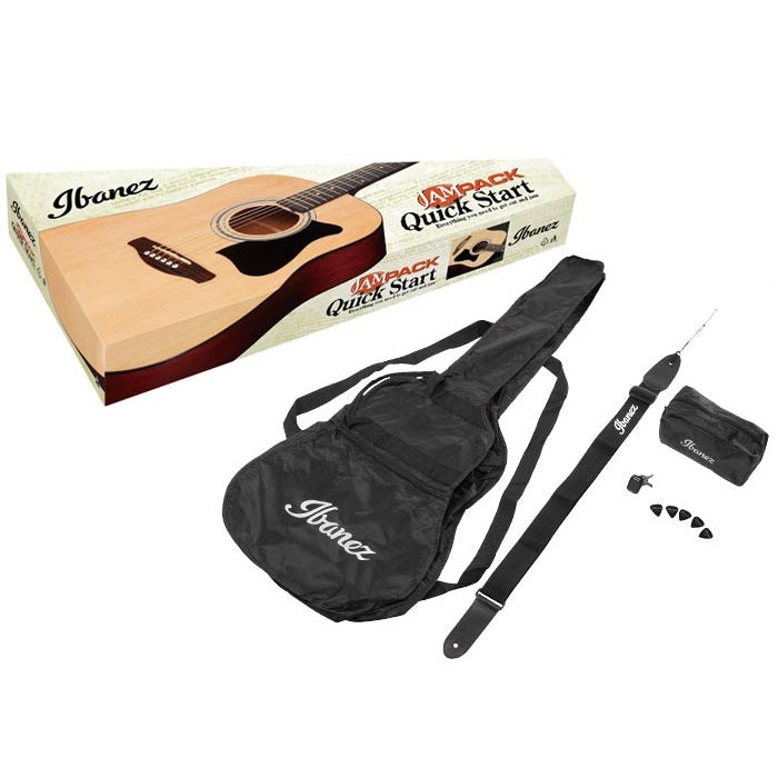 Ibanez V50NJP-OPN Jampack Series Acoustic Guitar Package - Open Pore Natural