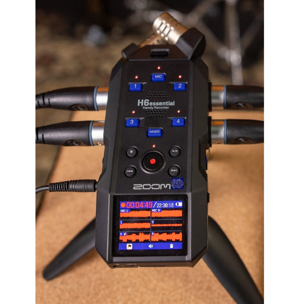 Zoom H6essential 6-Track 32-Bit Float Portable Audio Recorder Zoom H6essential 6-Track 32-Bit Float Portable Audio Recorder