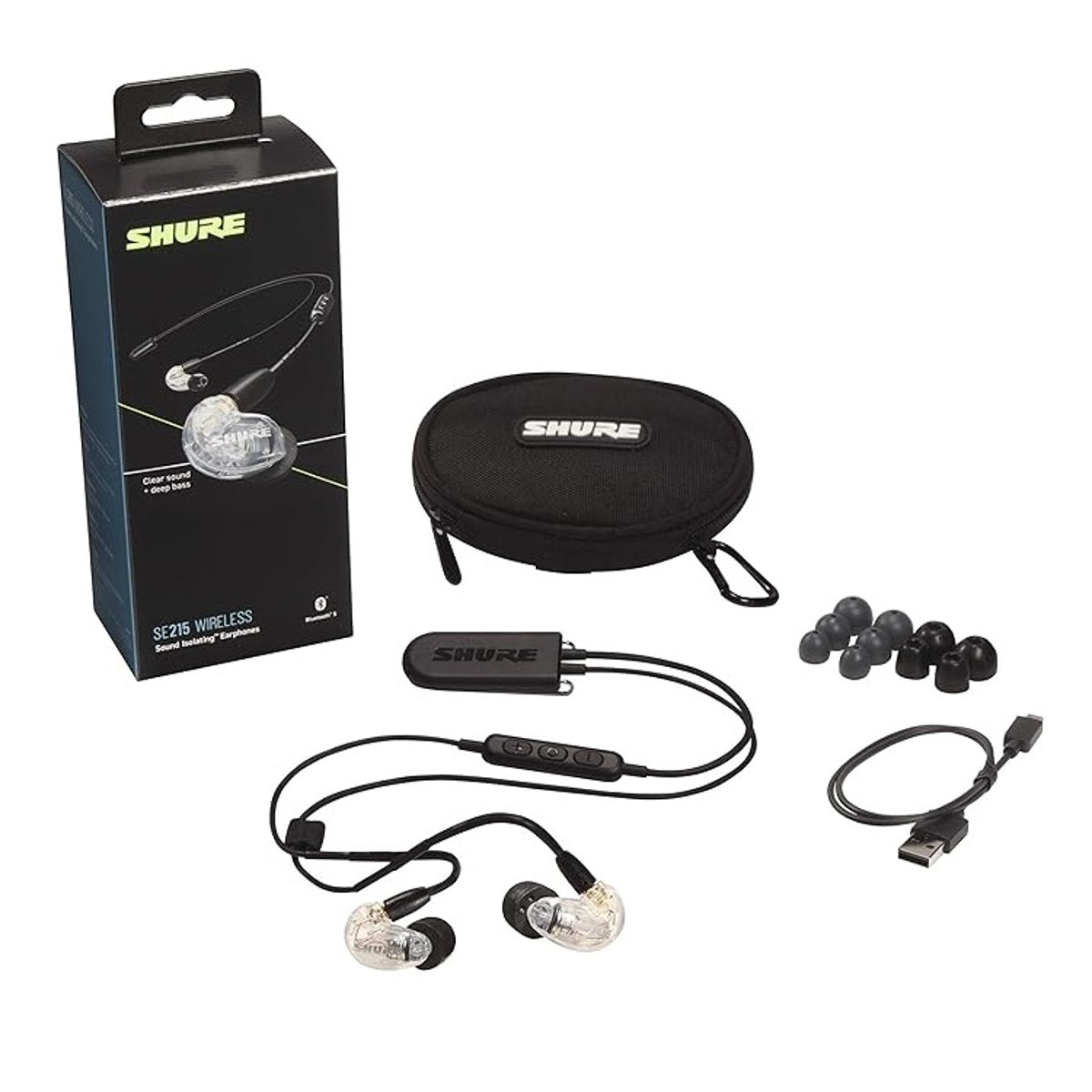 Shure SE215 Wireless Earphones with Bluetooth Sound Isolating