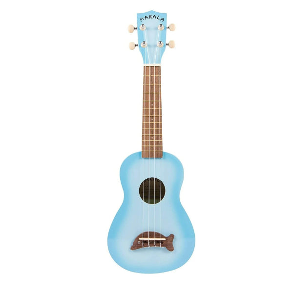 Makala MKSDLBLBURST2006 - Light Blue Burst Soprano Dolphin Ukulele Makala MKSDLBLBURST2006 - Light Blue Burst Soprano Dolphin Ukulele