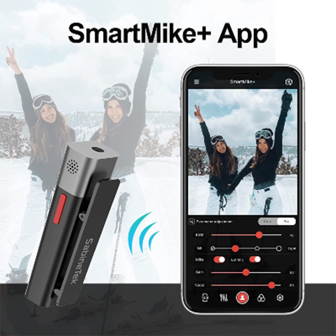 Sabinetek S610 TWS BK 2 Mic SmartMike+ Bluetooth Microphone (Black) Sabinetek S610 TWS BK 2 Mic SmartMike+ Bluetooth Microphone (Black)