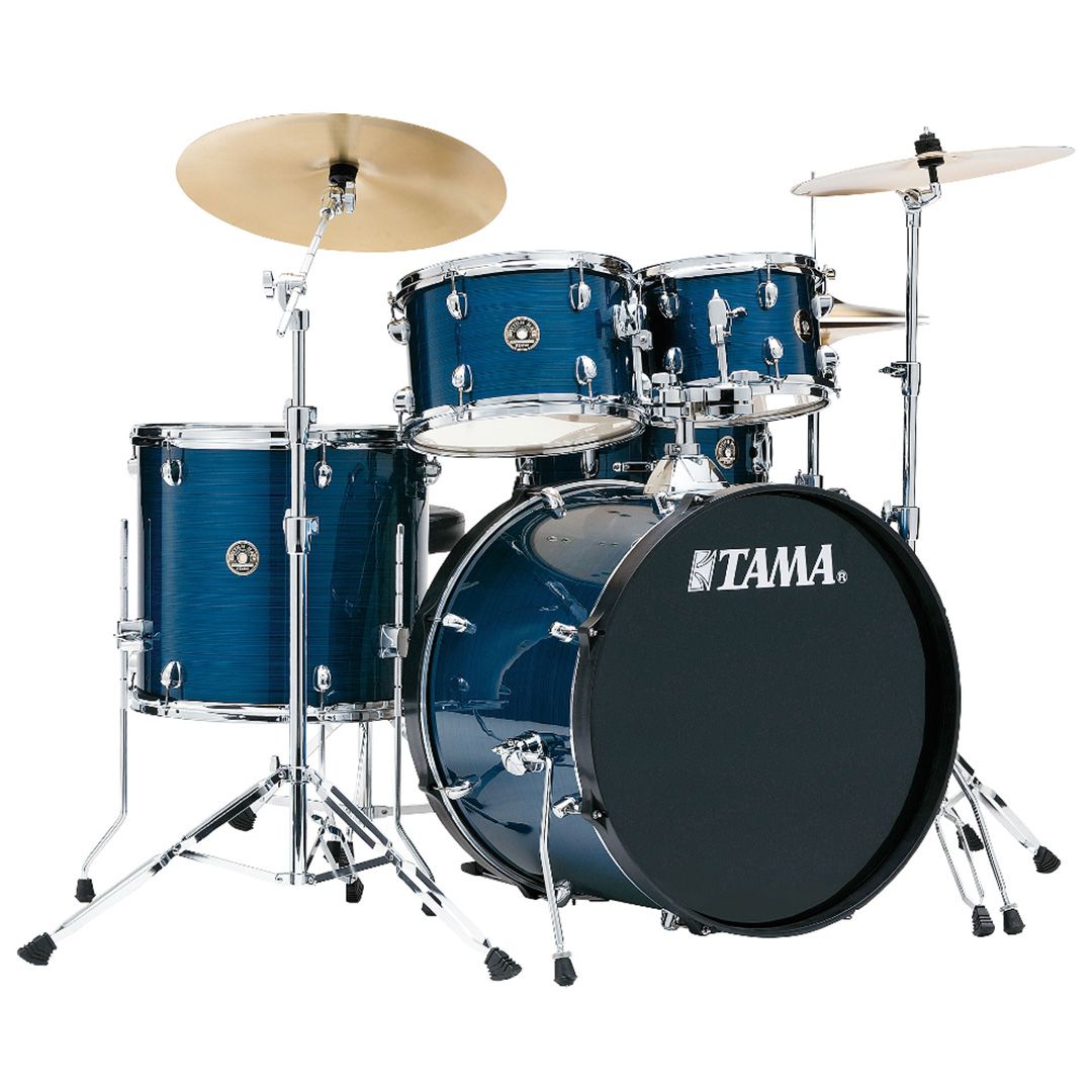 Tama Rhythm Mate RM52KH6C-HLB Hairline Blue 5-piece complete kit with 22 Tama Rhythm Mate RM52KH6C-HLB Hairline Blue 5-piece complete kit with 22