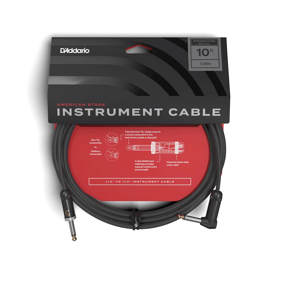 Planet Waves PW-AMSGRA-10 American Stage Straight to Right Angle Instrument Cable- 10 foot | Musical Instruments Accessories | Musical Instruments. Musical Instruments: Accessories By Categories, Musical Instruments. Musical Instruments: Guitar & Bass Accessories, Musical Instruments. Musical Instruments: Instrument Cable, Musical Instruments. Musical Instruments: Instrument Cable & Connectors By Categories, Musical Instruments. Musical Instruments: Instrument Cable-1 | Planet Waves