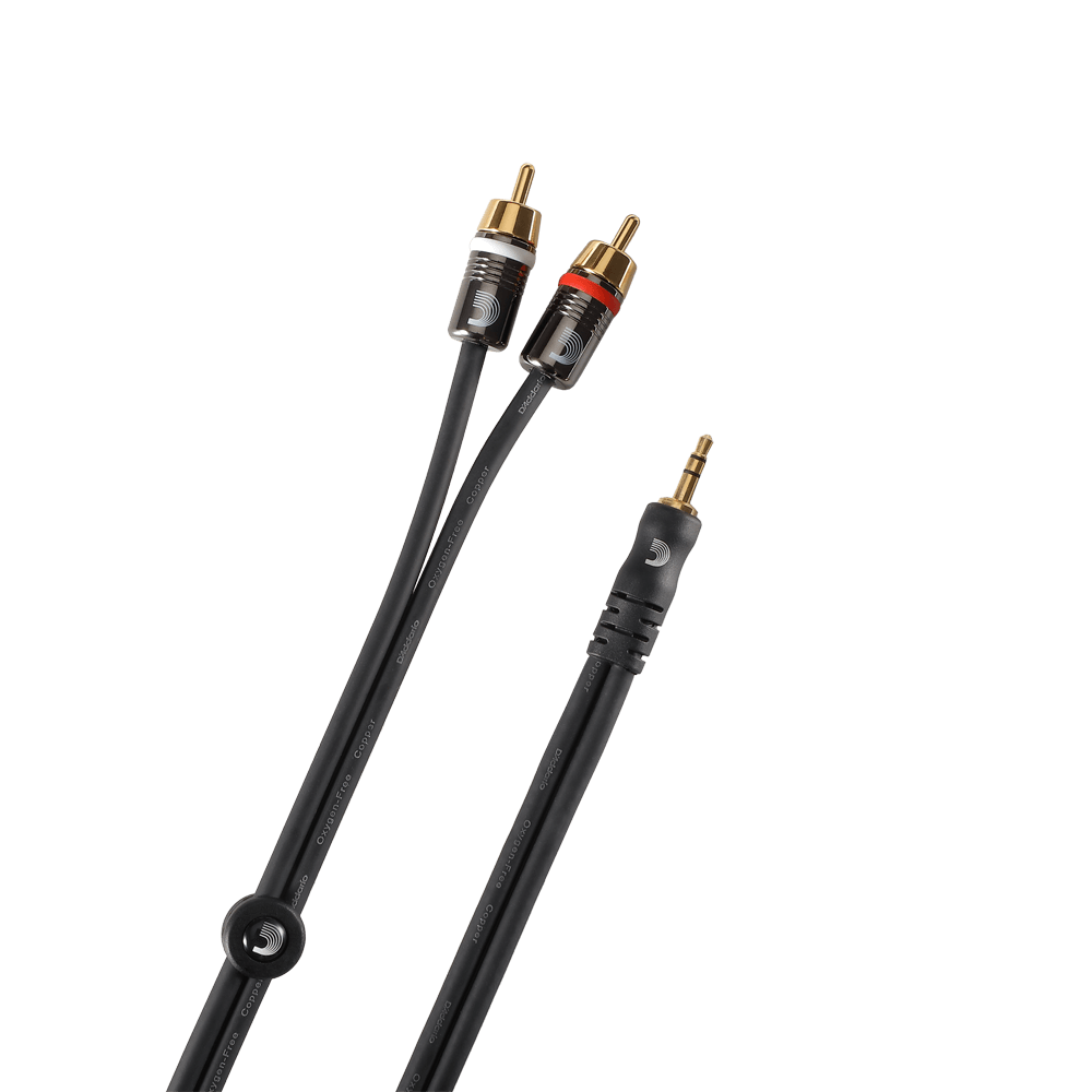 Planet Waves PW-MP-05 Audio Cable - Dual RCA to Stereo Mini Cable - 5 Feet Planet Waves PW-MP-05 Audio Cable - Dual RCA to Stereo Mini Cable - 5 Feet