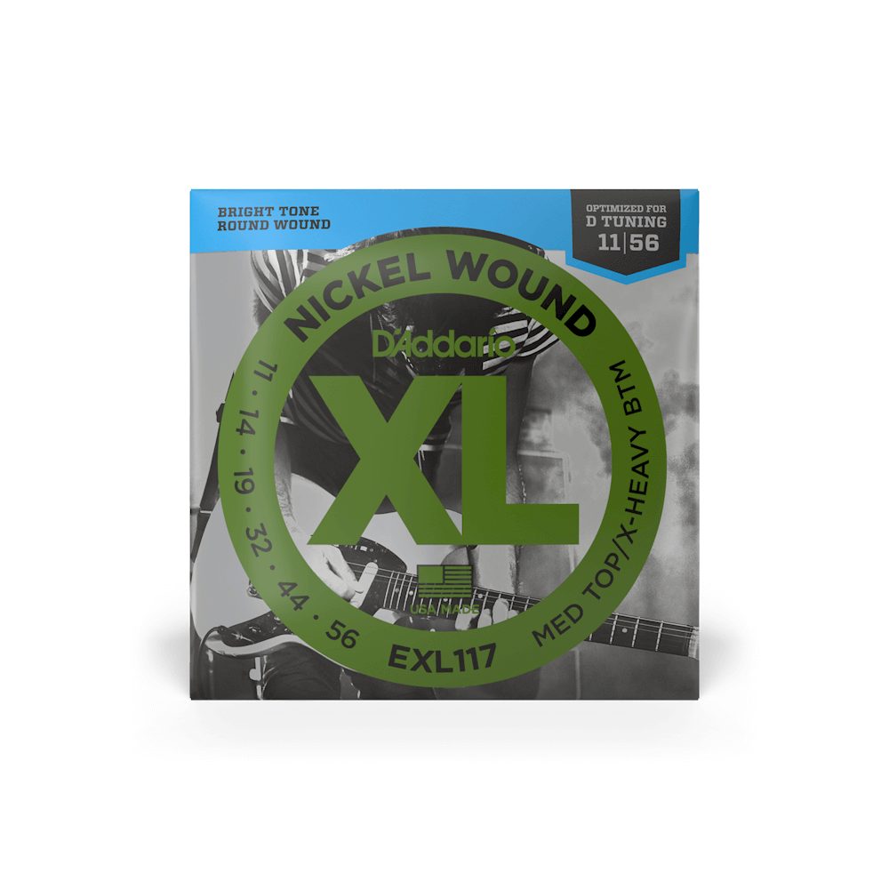 D'Addario EXL117 XL Nickel Wound Electric Guitar Strings - .011-.056 Medium Top/Extra Heavy Bottom | Musical Instruments Accessories | Musical Instruments. Musical Instruments: Accessories By Categories, Musical Instruments. Musical Instruments: Electric Guitar Strings, Musical Instruments. Musical Instruments: Strings By Categories | D'Addario