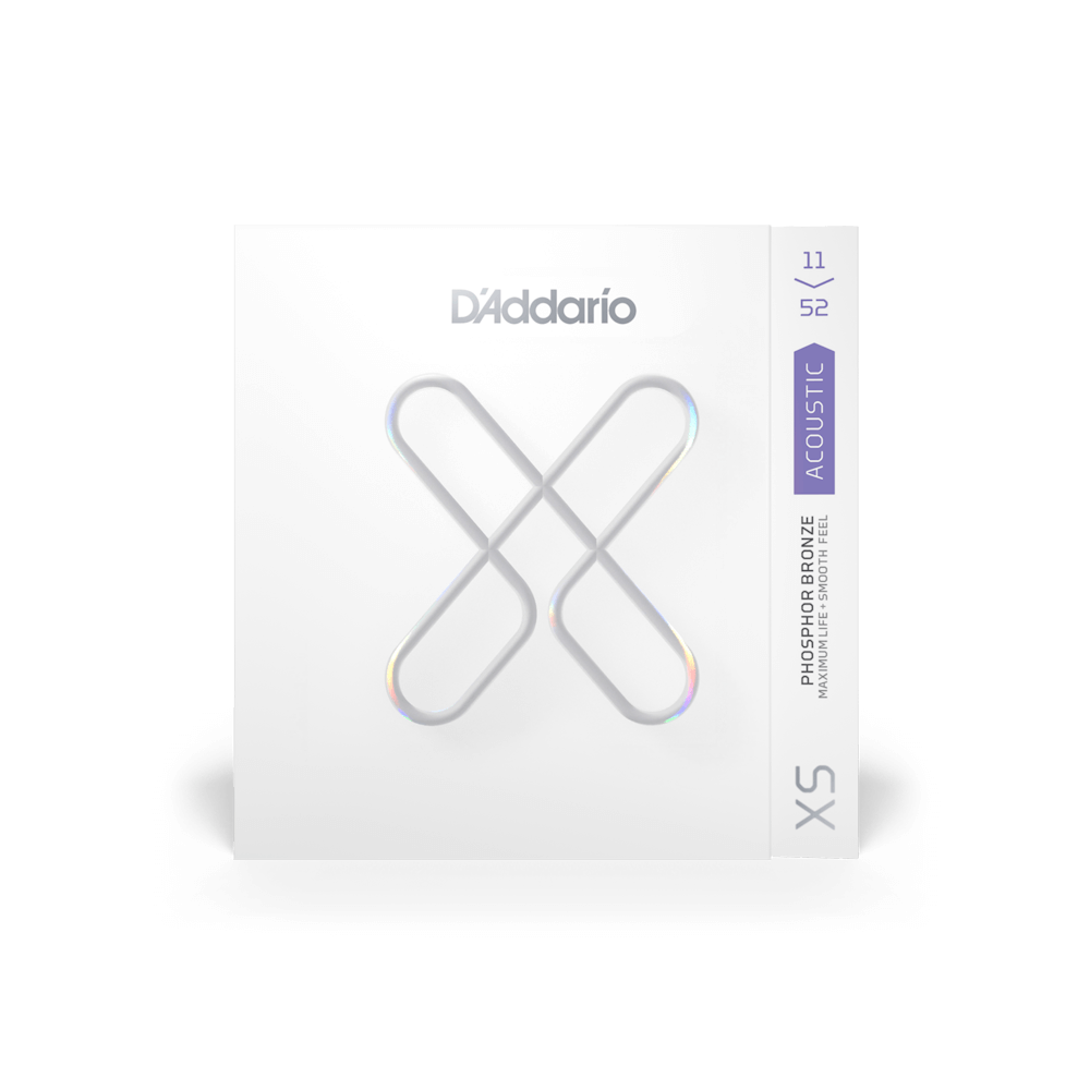 D'Addario XSAPB1152 Phosphor Bronze Coated Acoustic Guitar Strings - .011-.052 Custom Light D'Addario XSAPB1152 Phosphor Bronze Coated Acoustic Guitar Strings - .011-.052 Custom Light