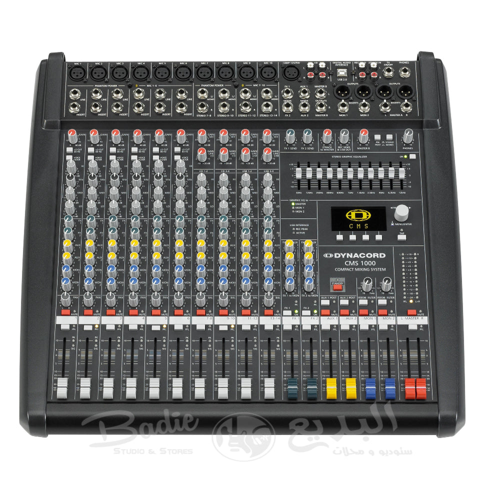 Dynacord CMS1000-3 Compact 10-Channel Mixer– Badie Studio & Stores