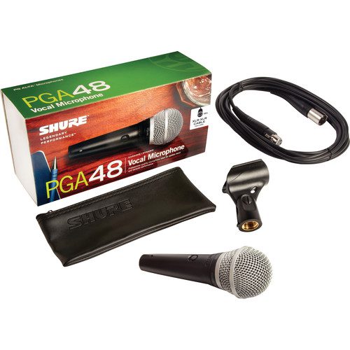 Shure PGA48-XLR Dynamic Vocal Microphone (XLR Cable) | Professional Audio | Professional Audio, Professional Audio. Professional Audio: Dynamic Microphone, Professional Audio. Professional Audio: Microphones, Professional Audio. Professional Audio: Wired Microphones | Shure
