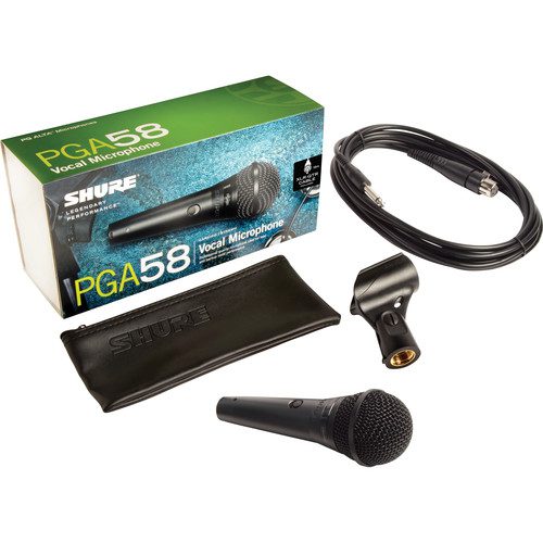 Shure PGA58-QTR Cardioid Dynamic Vocal Microphone with XLR-to-1/4" Cable | Professional Audio | Professional Audio, Professional Audio. Professional Audio: Dynamic Microphone, Professional Audio. Professional Audio: Microphones, Professional Audio. Professional Audio: Wired Microphones | Shure