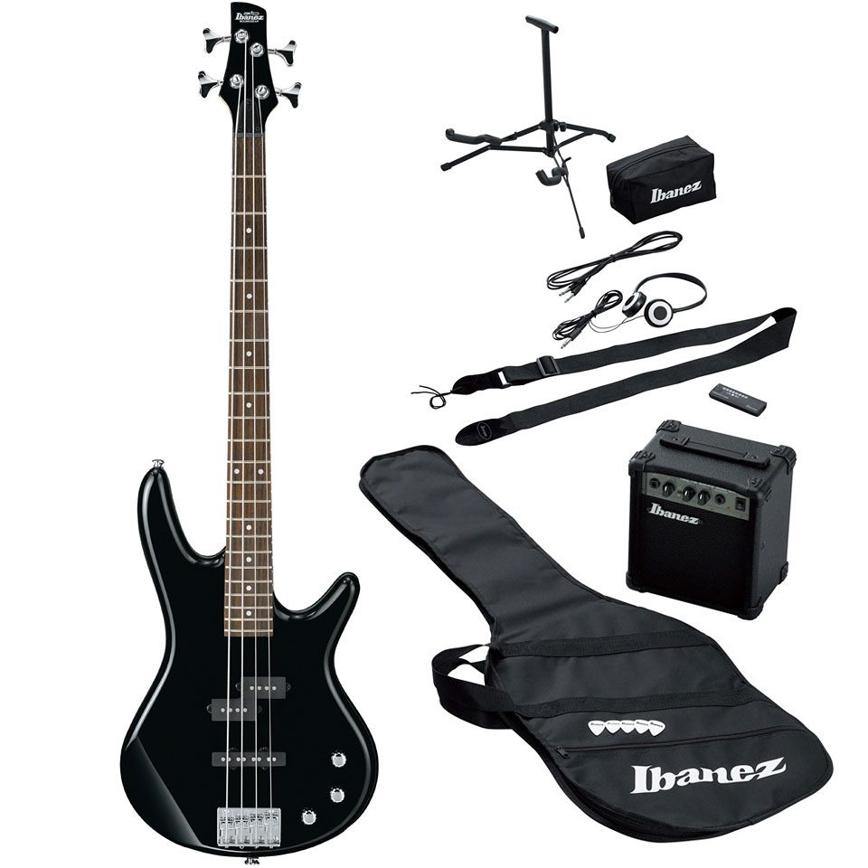 Ibanez IJSR190U-BK Jumpstart Electric Bass Guitar Starter Pack - Black